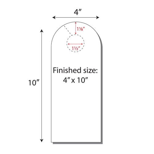 Print Your Own 2-up Arched Door Hangers - 250pk