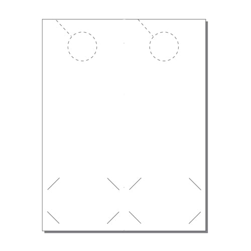 Print Your Own 2-up Door Hangers with Business Card Slits - 250pk
