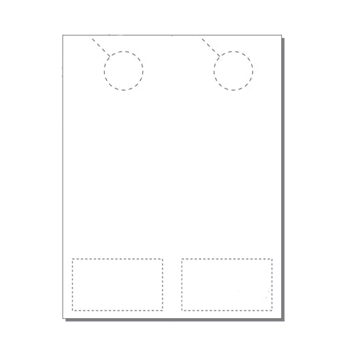 Print Your Own 2-up Door Hangers with Business Cards - 250pk