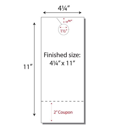 Print Your Own 2-up Door Hangers with Coupon - 250pk