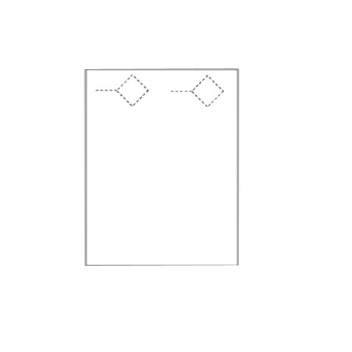 Print Your Own 2-up Door Hangers with Diamond Holes - 250pk