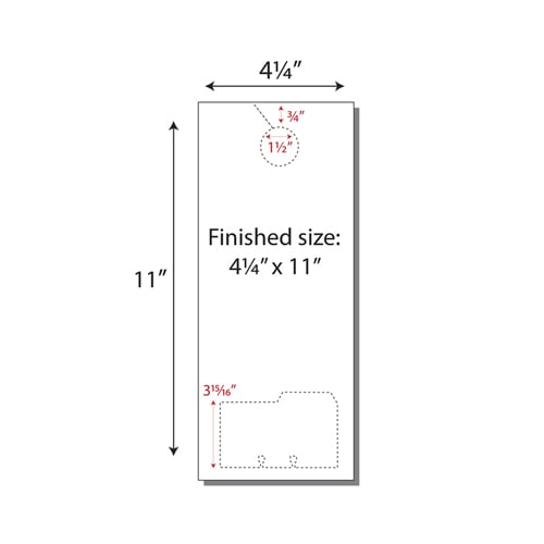 Print Your Own 2-up Door Hangers with File Cards - 250pk