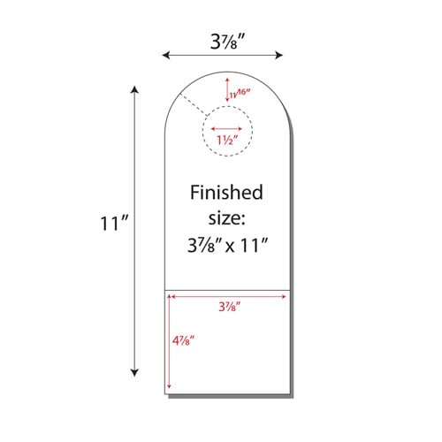 Print Your Own 2-up Door Hangers with Pockets - 250pk