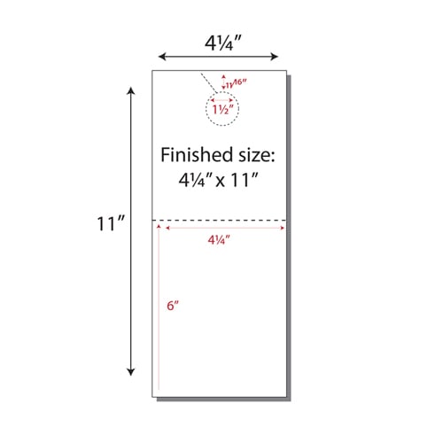 Print Your Own 2-up Door Hangers with Post Cards - 250pk