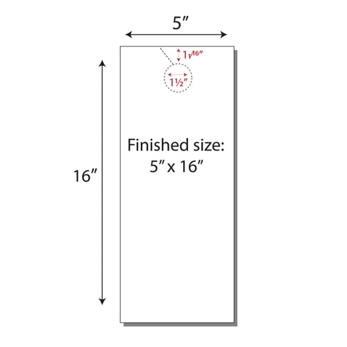 Print Your Own 2-up Extra Long Door Hangers - 250pk