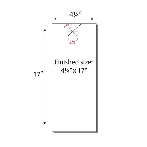 Print Your Own 2-up Extra Long Starburst Door Hangers - 250pk