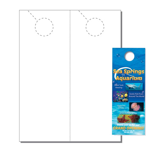 Print Your Own 2-up Laser Perforated Door Hangers - 250pk