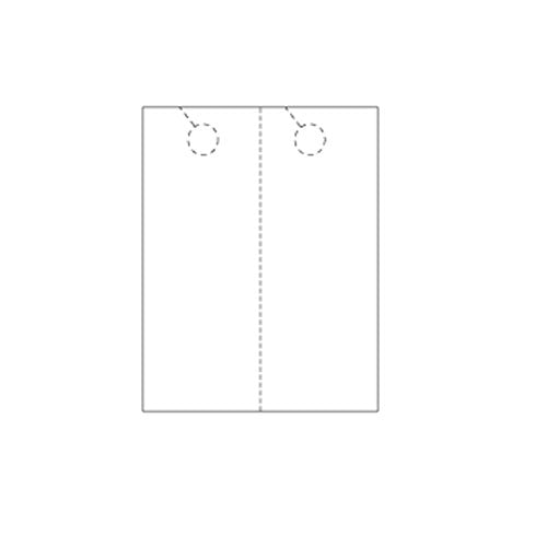 Print Your Own 2-up Laser Perforated Door Hangers - 250pk