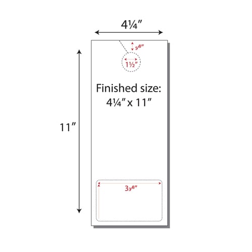 Print Your Own 2-up Laser Perforated Door Hangers with Club Cards - 250pk
