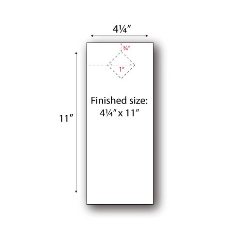 Print Your Own 2-up Laser Perforated Door Hangers with Diamond Holes - 250pk