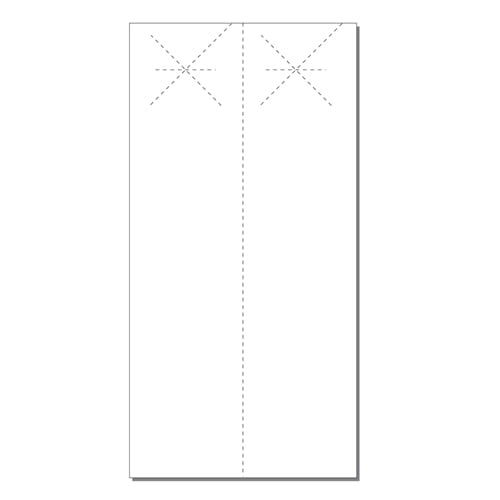 Print Your Own 2-up Laser Perforated Extra Long Starburst Door Hangers - 250pk
