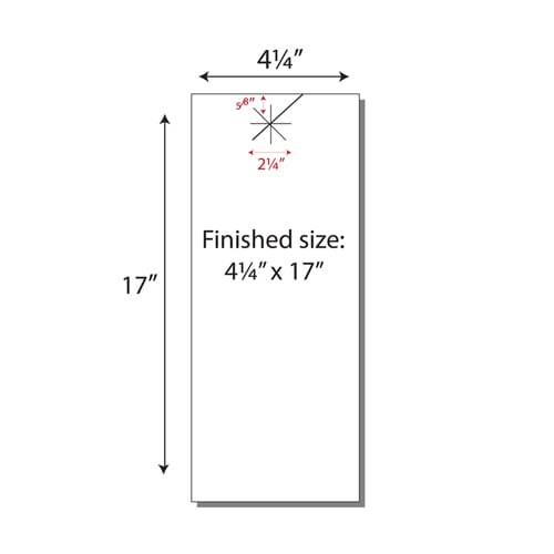 Print Your Own 2-up Laser Perforated Extra Long Starburst Door Hangers - 250pk