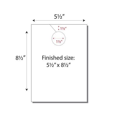 Print Your Own 2-up Laser Perforated Jumbo Door Hangers - 250pk