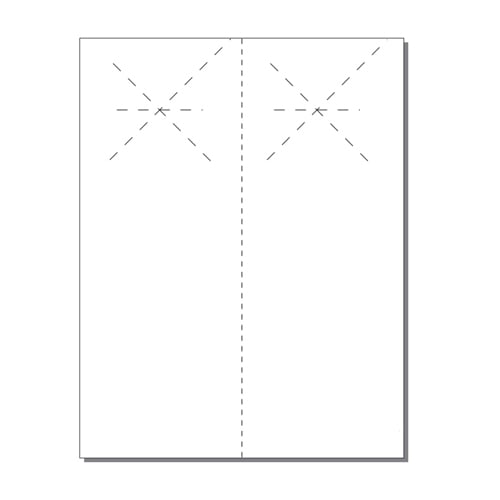 Print Your Own 2-up Laser Perforated Starburst Door Hangers - 250pk