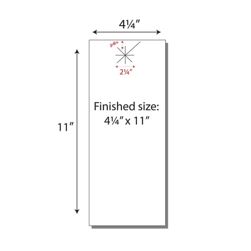 Print Your Own 2-up Laser Perforated Starburst Door Hangers - 250pk