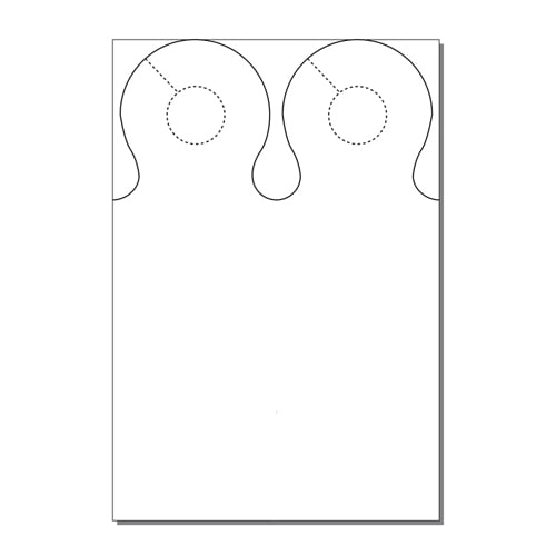 Print Your Own 2-up Ring Door Hangers - 250pk