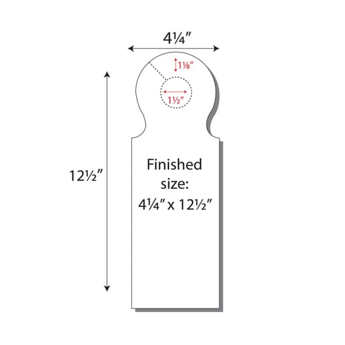 Print Your Own 2-up Ring Door Hangers - 250pk