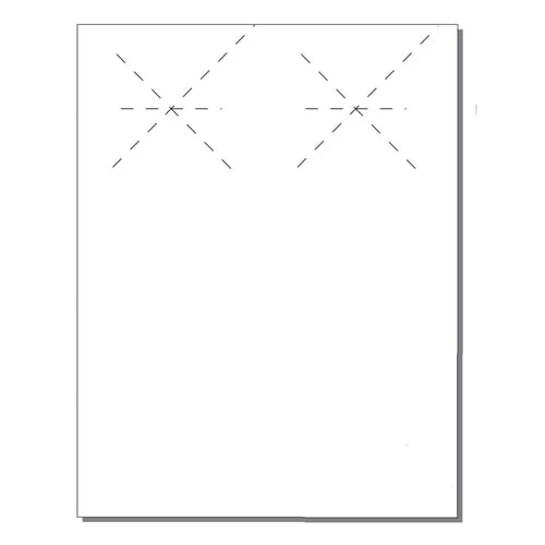 Print Your Own 2-up Starburst Door Hangers - 250pk