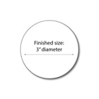 Print Your Own 3" 4-Up Button Blanks - 100 Sheets