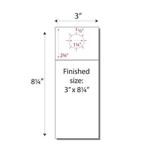 Print Your Own 3-up Bottle Hangers - 250pk