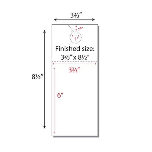 Print Your Own 3-up Door Hangers with Post Cards - 250pk