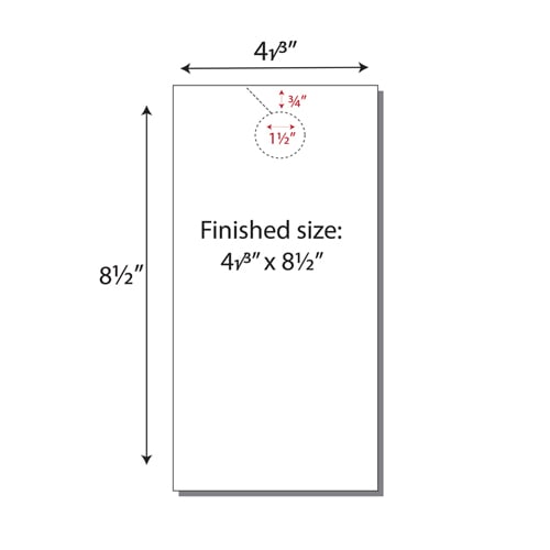 Print Your Own 3-up Jumbo Door Hangers - 334pk