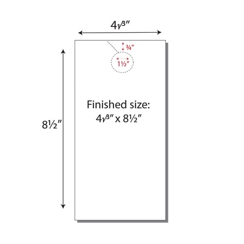 Print Your Own 3-up Laser Perforated Jumbo Door Hangers - 334pk