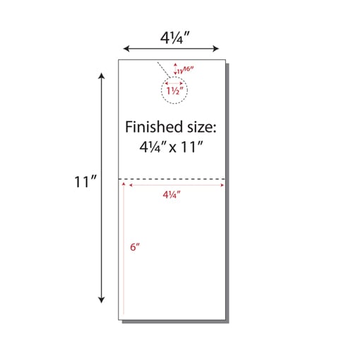 Print Your Own 2-up Laser Perforated Door Hangers with Post Cards - 250pk