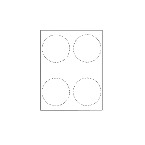 Print Your Own 4-Up Button Blanks - 100 Sheets