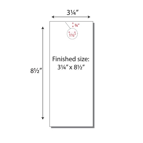 Print Your Own 4-up Door Hangers on 8.5" x 13" Paper - 250pk