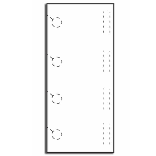 Print Your Own 4-up Door Hangers with Slits - 250pk