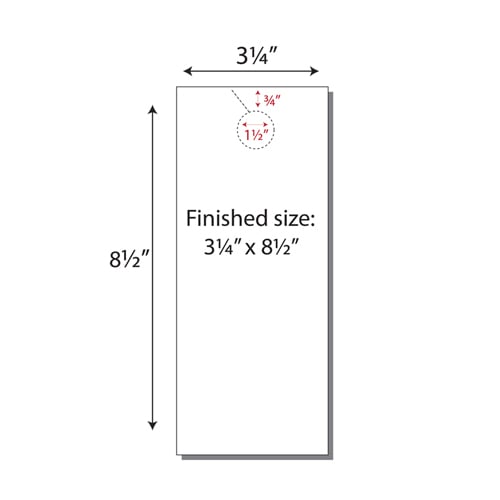 Print Your Own 4-up Laser Perforated Door Hangers on 8.5" x 13" Paper - 250pk