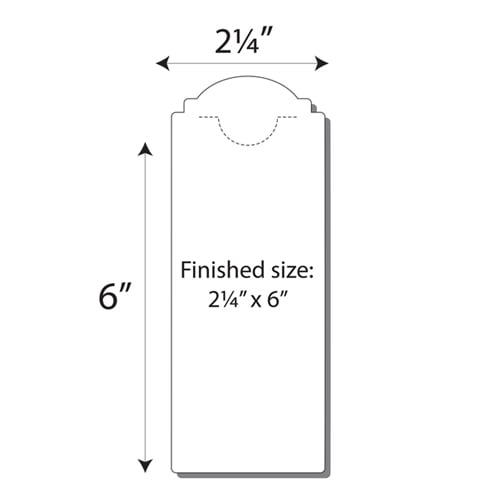 Print Your Own 4-Up Small Book Marks - 250 Sheets