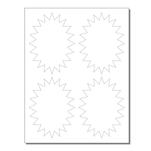Print Your Own 4-Up Starburst - 250 Sheets