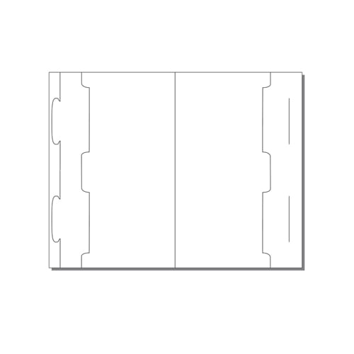 Print Your Own Standard Horizontal 1-Up or 2-Up Tri-Fold Table Tent - 250 pk