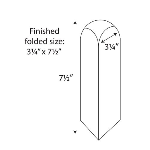 Print Your Own Tall 1-Up Tri-Fold Arc Table Talker - 250 Sheets