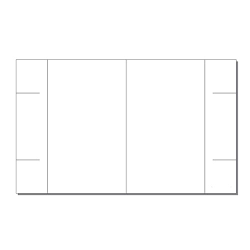 Print Your Own Tall Horizontal 1-Up or 2-Up Tri-Fold Table Tent - 250 Sheets