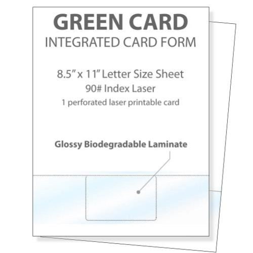 Printable Glossy Identification Cards 1up (Front)