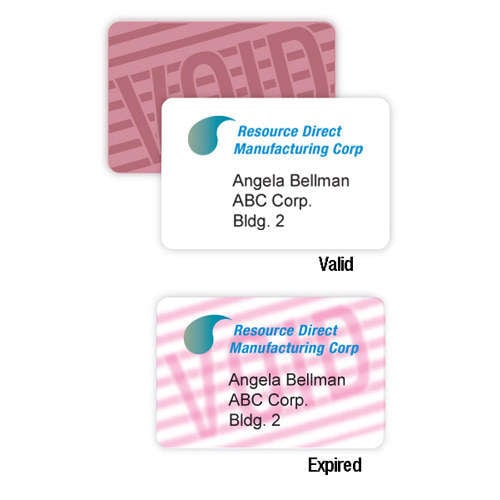 Printable TEMPcard Expiring PVC Badge - 100pk