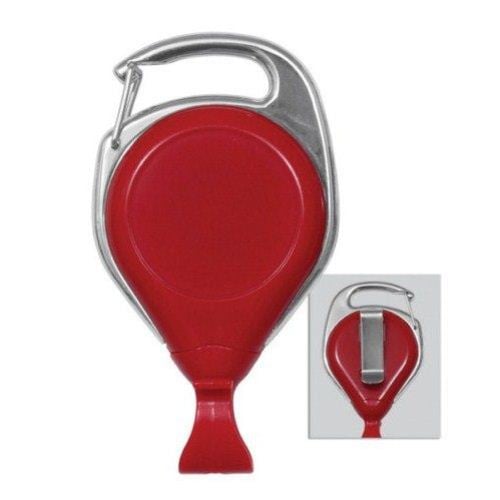 Pro-Reel Carabiner Style Badge Reel with Belt Clip