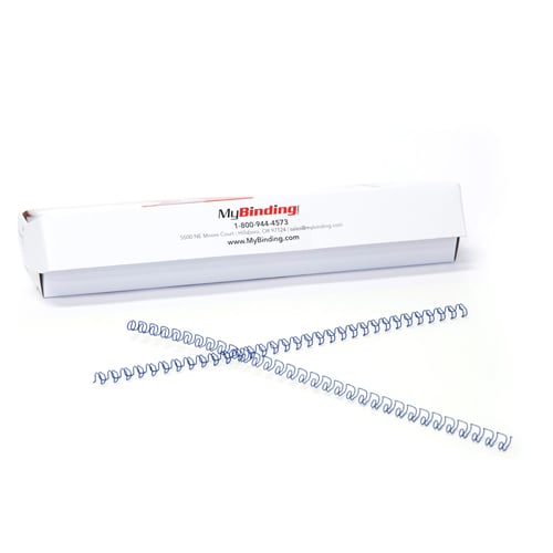 Blue 3/16" 3:1 Pitch Twin Loop Wire - 100pk