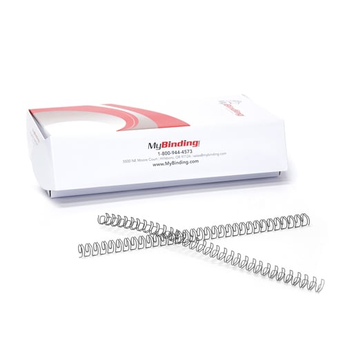 Gray 5/16" 3:1 Pitch Twin Loop Wire - 100pk