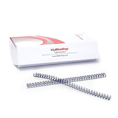 Navy 5/16" 3:1 Pitch Twin Loop Wire - 100pk