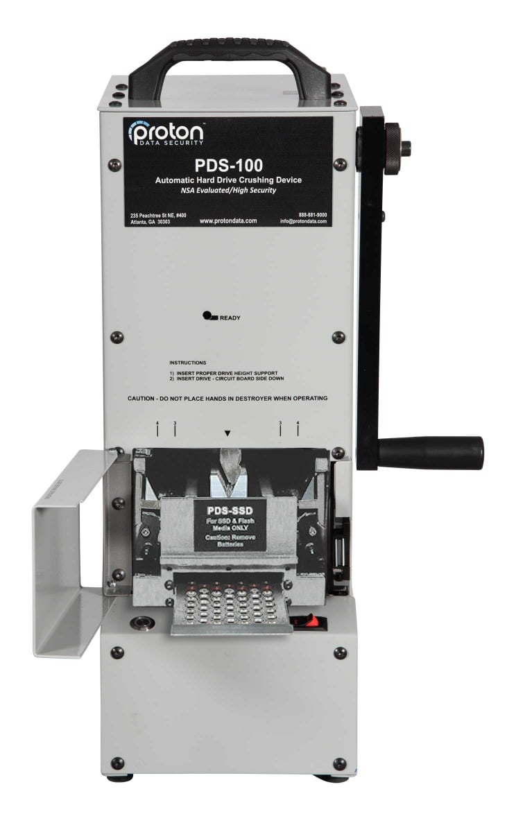 Proton PDS-SSD Destroyer Module for PDS-75 and PDS-100 Hard Drive Crushers