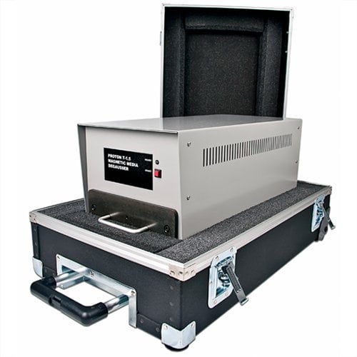 Proton T-1.5 Automatic Drawer-Style Hard Drive / Magnetic Media Degausser and Accessories