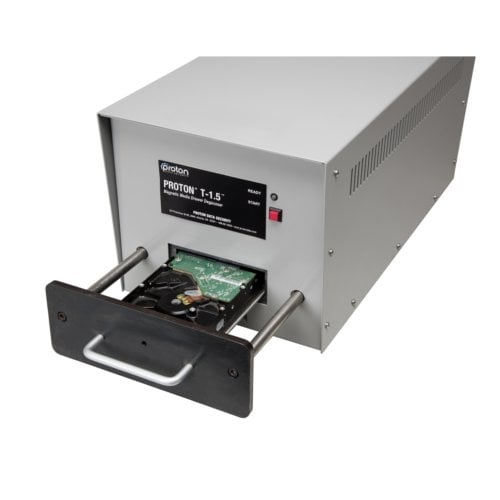 Proton T-1.5 Automatic Drawer-Style Hard Drive / Magnetic Media Degausser and Accessories