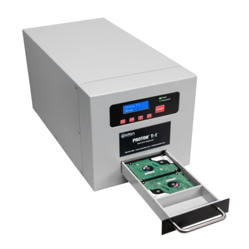 Proton T-1 Automatic Drawer-Style Hard Drive and Magnetic Media Degausser and Accessories