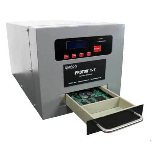 Proton T-1 Automatic Drawer-Style Hard Drive and Magnetic Media Degausser