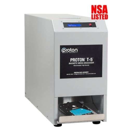 Proton T-5 Automatic Hard Drive/Magnetic Media Degausser and Accessories