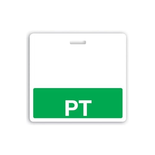 PT Badge Buddies (Green Bar/White Text) - 25pk